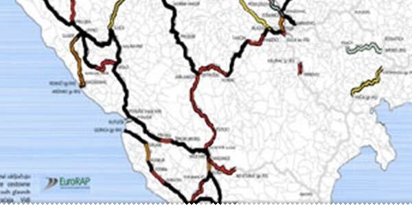 Ceste u Ljubuškom među najopasnijima u BiH mapa