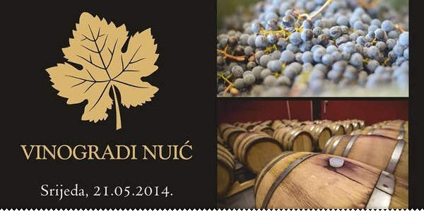 Hercegovačke vinske večeri: Predstavljanje Vinograda Nuić plakat