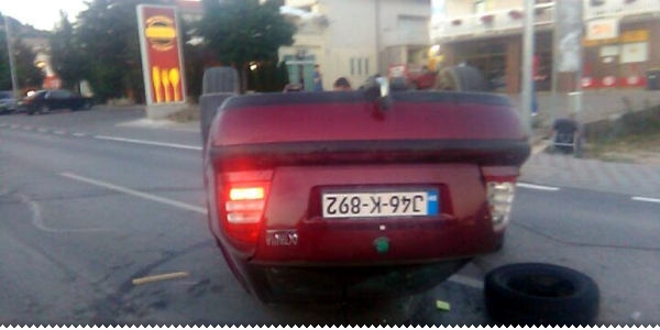 Na obilaznici se prevrnuo automobil ljubuski.info