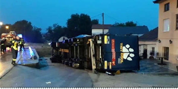 Prevrtanje šlepera u Ljubuškom ljubuski.info
