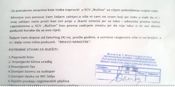 Ministar Grbavac se oglušio na prava Zdenka Bebeka ljubuski.info